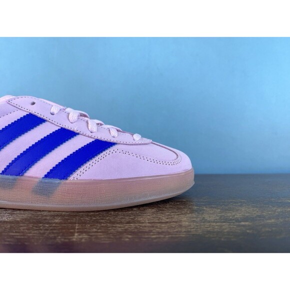 Adidas Gazelle Indoor Clear Pink/Lucid Blue Women's Size 8.5 JI1371 - Picture 5 of 12
